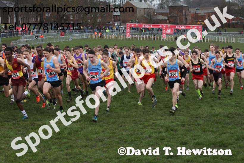 Intermediate boys 2019 New Balance English Schools Cross Country Champs, Temple Newsam, Leeds. Photo:  David T. Hewitson/Sports for All Pics